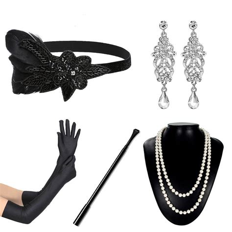 1920 flapper accessories|party city 1920s accessories.